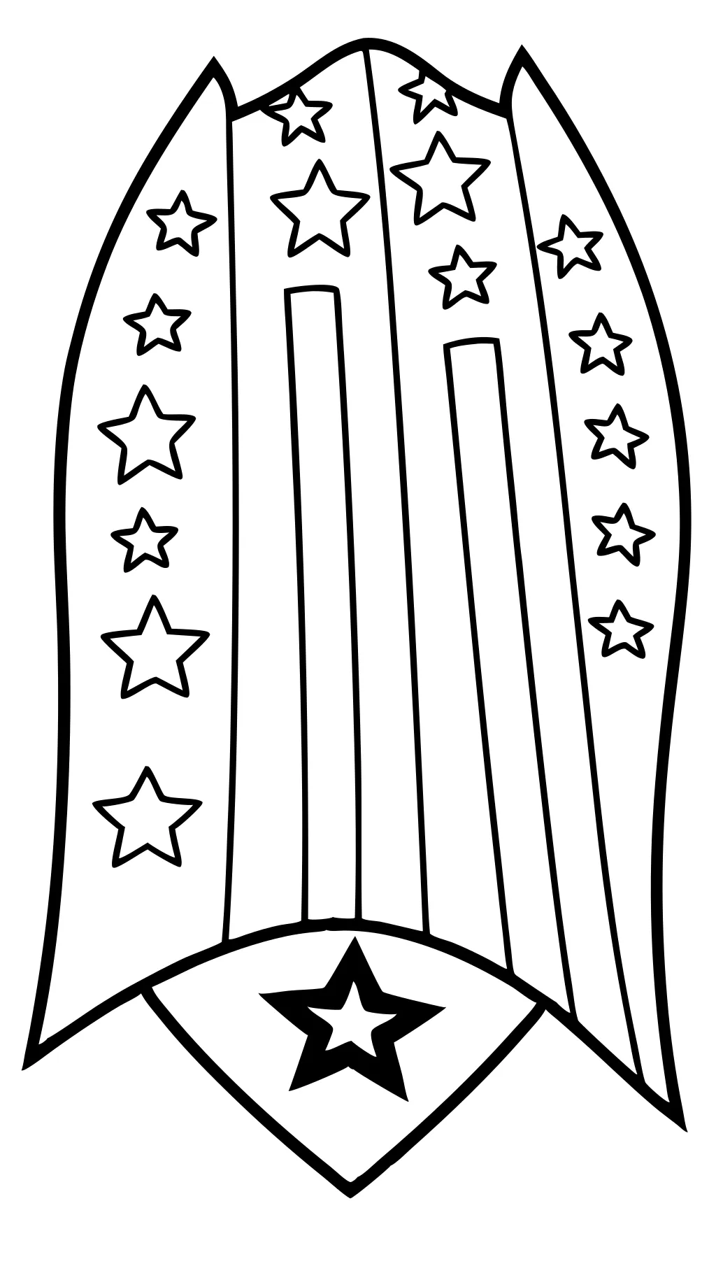 american flag coloring page